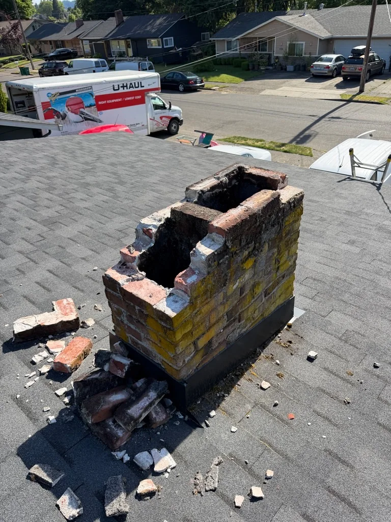 Before — Full Chimney Rebuild